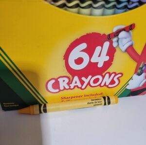 New box of 2016 crayola crayons 🖍 with dandelion crayon